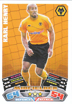 Karl Henry Wolverhampton Wanderers 2011/12 Topps Match Attax #353